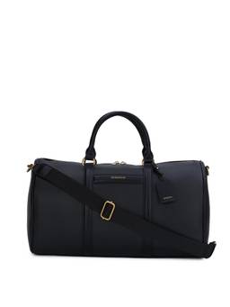 MIRAGGIO - Overnight Black Duffle Bag with Detachable Strap (L)