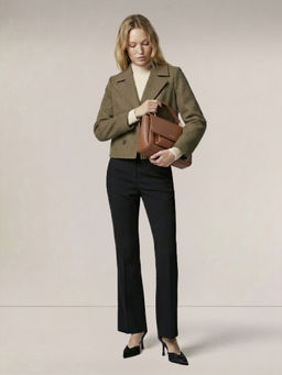 VERO MODA - Women Black Polyester Formal Trouser