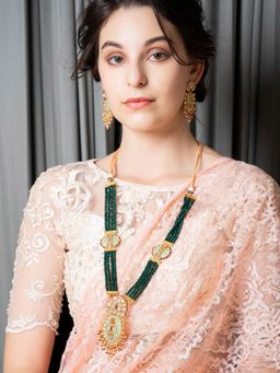 Odette - Gold Mixed Metal Detailing Jewellery Set