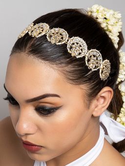 Teejh - Umlya Pearl And Polki Maath Patti