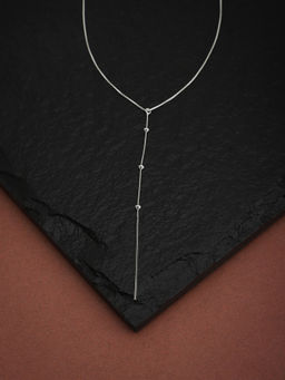 Carlton London - 925 Sterling Silver Lariat Necklace