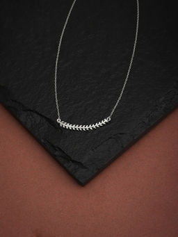 Carlton London - 925 Sterling Silver Rhodium Plated Necklace