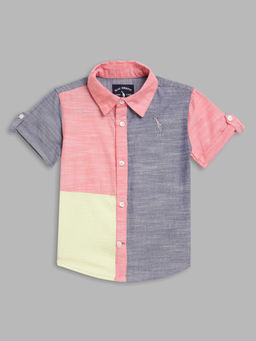 Blue Giraffe - Boys Multi Colorblock Shirt