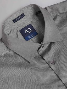 AD By Arvind - Pure Cotton Everlast Press Formal Shirt Grey
