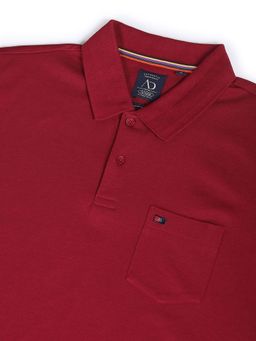 AD By Arvind - Chest Pocket Easy Polo Shirt Red