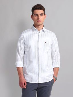 AD By Arvind - Vertical Striped Cotton Shirt