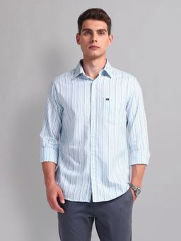AD By Arvind - Vertical Striped Cotton Shirt