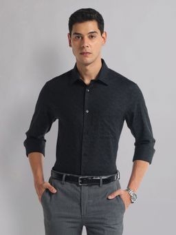 AD By Arvind - Cotton Tencel Jacquard Shirt