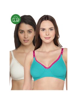 Inner Sense - Organic Cotton Antimicrobial Laced Maternity Bra (Pack of 2)