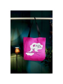 Kanvas Katha - Pink Printed Tote Bag