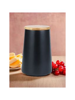 The Better Home - Ceramic Jar 850ml Black YX03-L-BK