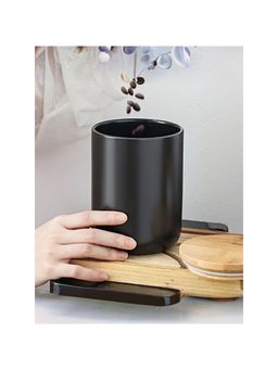The Better Home - Ceramic Jar 800ml Black YX06-M-BK