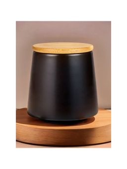 The Better Home - Ceramic Jar 500ml Black YX01-S-BK