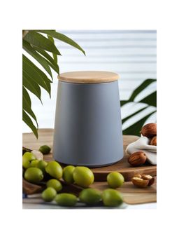 The Better Home - Ceramic Jar 700ml Grey YX02-M-GY
