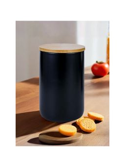 The Better Home - Ceramic Jar 1000ml Black YX07-L-BK