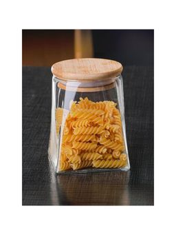 The Better Home - Umai Borosilicate Jar with Wooden lid |LP016