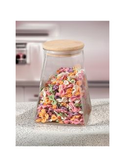 The Better Home - Umai Borosilicate Jar with Wooden lid|LP018