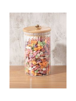 The Better Home - Umai Borosilicate Jar with Wooden lid and metal loop|LP020