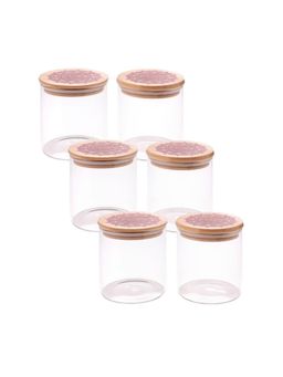 The Better Home - Borosilicate Jar Set (Pack of 6) LP075-A