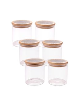 The Better Home - Borosilicate Jar Set (Pack of 6) LP075-D