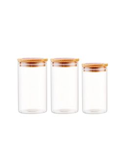 The Better Home - Borosilicate Jar Set (Pack of 3) LP081-A