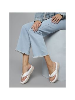 Truffle Collection - White Solid Sandals