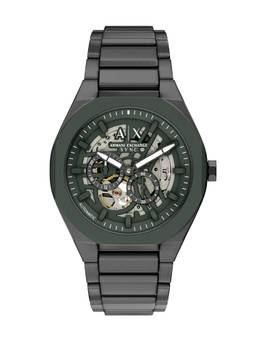 ARMANI EXCHANGE - Gunmetal Toned Men Automatic Green Watch (AX4302) (M)