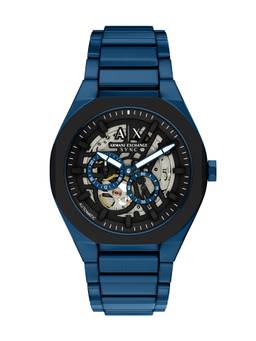 ARMANI EXCHANGE - Blue Men Automatic Black Watch (AX4303) (M)