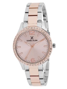 Daniel Klein - Womens Two-Tone Rose Gold Silver Analog Watch (DK.1.12898-5) (M)