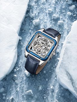 French Connection - Autronox Skeleton Dial Leather Automatic Watch - Silver (FCA33UL) (M)