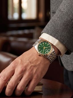 French Connection - Courant Classique Quartz Green Dial Two-Tone Watch (FCN0211NTM) (M)