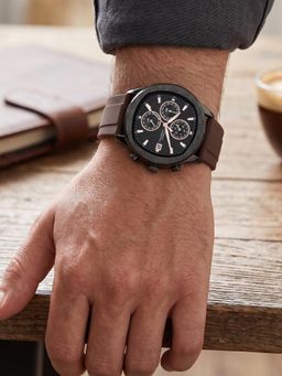 French Connection - Vector Analog Water Resistant Black Watch (FCU23BR-D) (M)