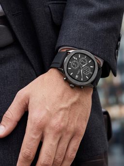 French Connection - Vector Analog Water Resistant Black Watch (FCU23B) (M)