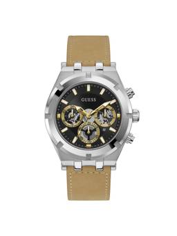 Guess - Men Round Black Stainless Steel Analog Watch (GW0262G1) (M)