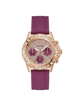 Guess - Women Round Purple Stainless Steel Analog Watch (GW0772L2) (M)