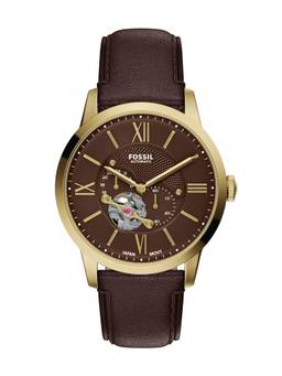 Fossil - Townsman Gold Toned Men Automatic Brown Watch (ME3286) (M)