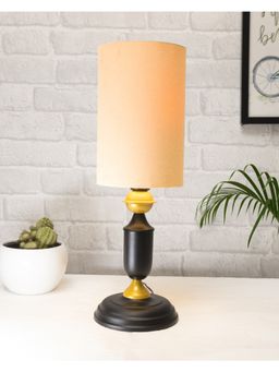 Homesake - Murphy Black Table Lamp White Cylinder