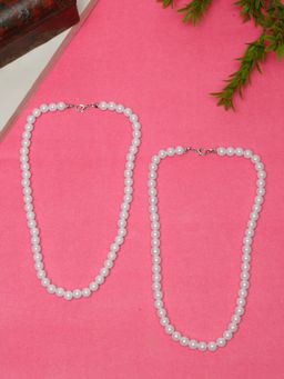 Stol'N - Pearl Beeded Necklaces - White (Pack of 2)