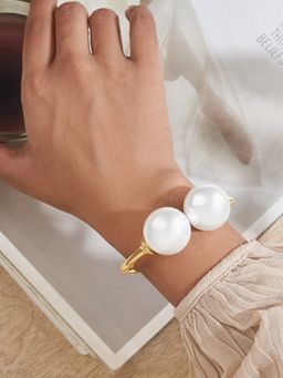 Joker and Witch - Joker & Witch Fairy Core Pearl Gold Chunky Bracelet