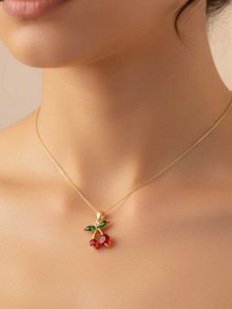 ZAISHA - Cherry Blossom 18K Gold Plated Necklace