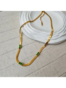 TAAHIRA JEWELLERY - Lightweight Gold-Plated Artificial Beads Layered Necklace