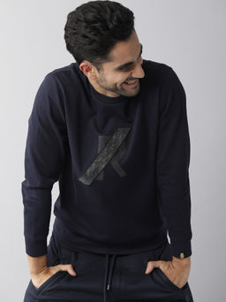 Rare Rabbit - Navy Casual Sweatshirt
