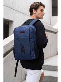 Reebok - Blue Polyester Solid 1 Backpack