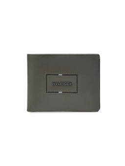 Tommy Hilfiger - Men Multicard Coin Leather Wallet Alington - Olive Rfid Protected