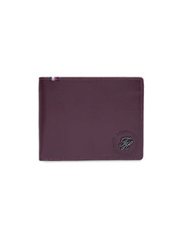 Tommy Hilfiger - Men Global Coin Leather Wallet Baarn - Wine Rfid Protected