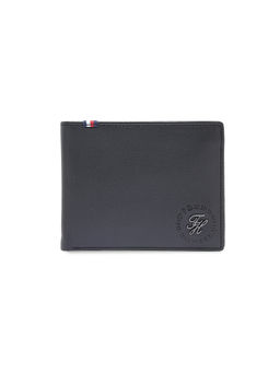 Tommy Hilfiger - Men Pass case Leather Wallet Baarn - Black Rfid Protected