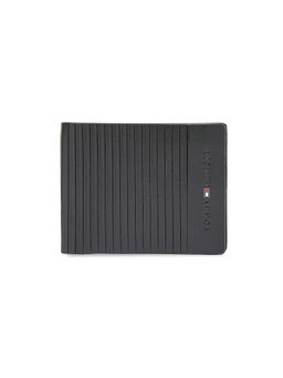 Tommy Hilfiger - Men Pass case Leather Wallet Dukeplace - Black Rfid Protected