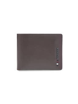 Tommy Hilfiger - Men Global Coin Leather Wallet Naarden - Brown Rfid Protected