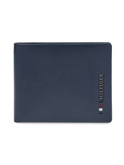 Tommy Hilfiger - Men Global Coin Leather Wallet Naarden - Navy Rfid Protected