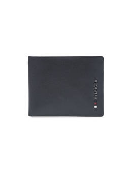 Tommy Hilfiger - Men Multicard Coin Leather Wallet Naarden - Black Rfid Protected